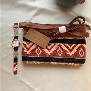 Canyon Sky Crossbody Bag with Matching Watch {NWT}